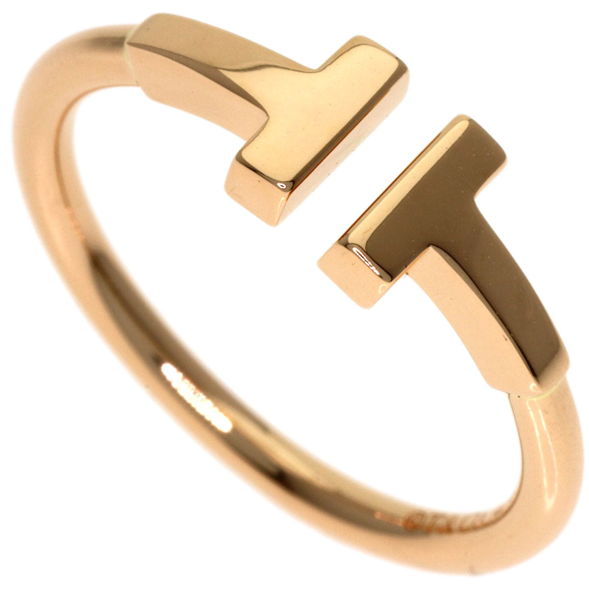 TIFFANY&Co. TWire Ring K18 Pink Gold Ladies [Used]