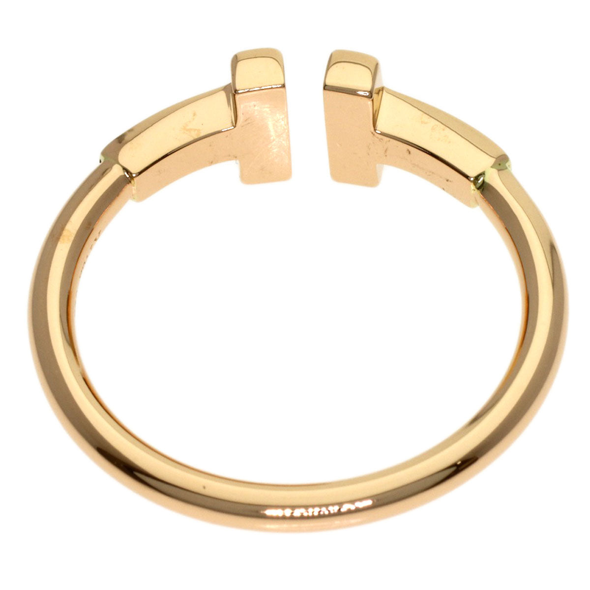 TIFFANY&Co. TWire Ring K18 Pink Gold Ladies [Used]