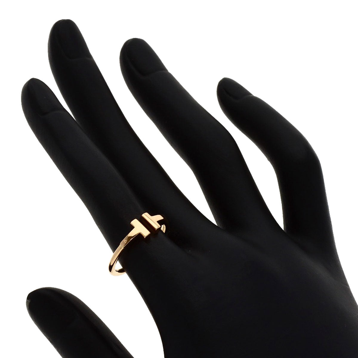 TIFFANY&Co. TWire Ring K18 Pink Gold Ladies [Used]