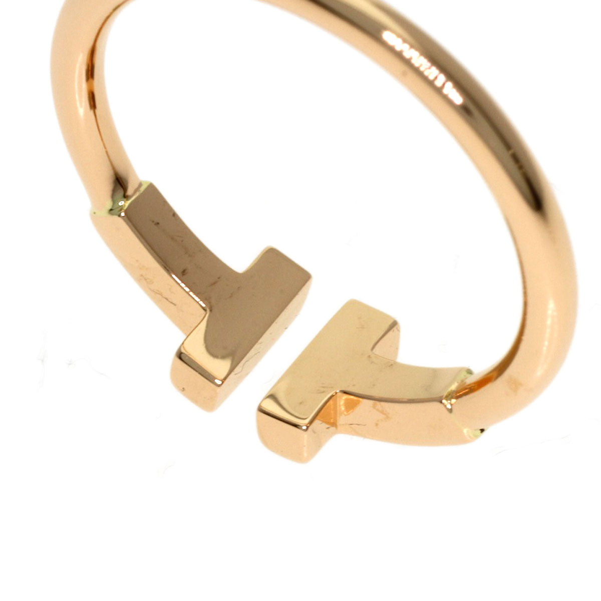 TIFFANY&Co. TWire Ring K18 Pink Gold Ladies [Used]