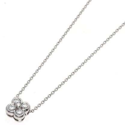 TIFFANY&Co. Bezel set 4P Diamond Necklace Platinum PT950 Ladies [Used]