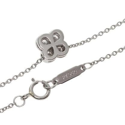 TIFFANY&Co. Bezel set 4P Diamond Necklace Platinum PT950 Ladies [Used]