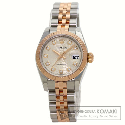 ROLEX DATEJUST 10P Diamond Watches 179171G Stainless Steel/SSxK18PG Ladies