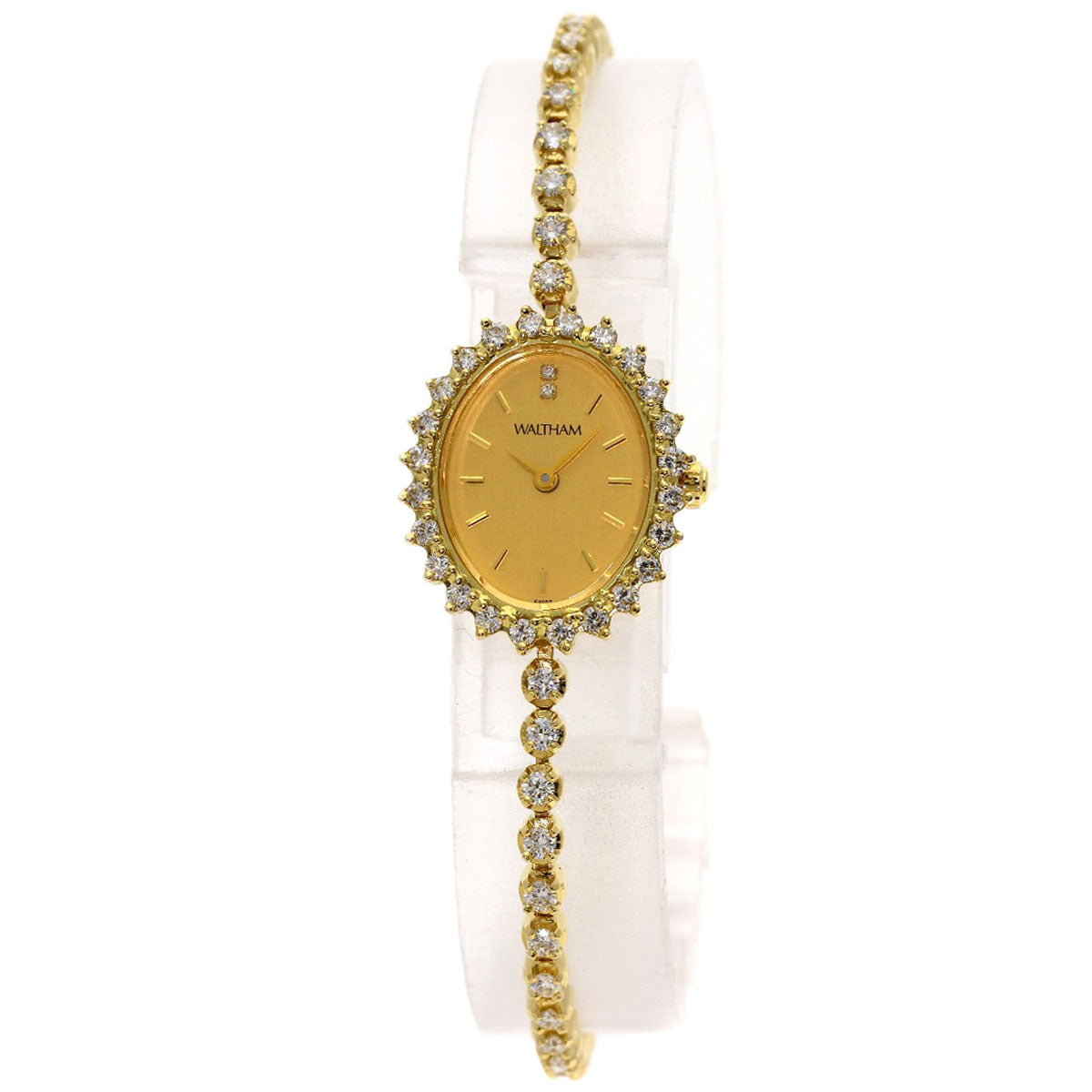 WALTHAM Dress watch diamond Watches 95530.52 K18 Yellow Gold/Diamond Ladies
