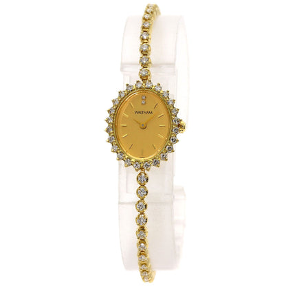WALTHAM Dress watch diamond Watches 95530.52 K18 Yellow Gold/Diamond Ladies