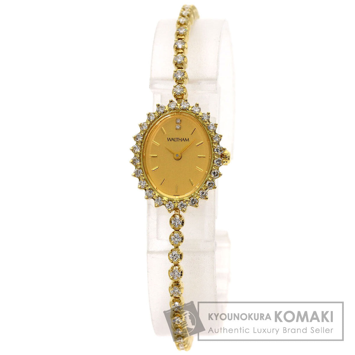 WALTHAM Dress watch diamond Watches 95530.52 K18 Yellow Gold/Diamond Ladies
