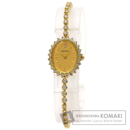 WALTHAM Dress watch diamond Watches 95530.52 K18 Yellow Gold/Diamond Ladies