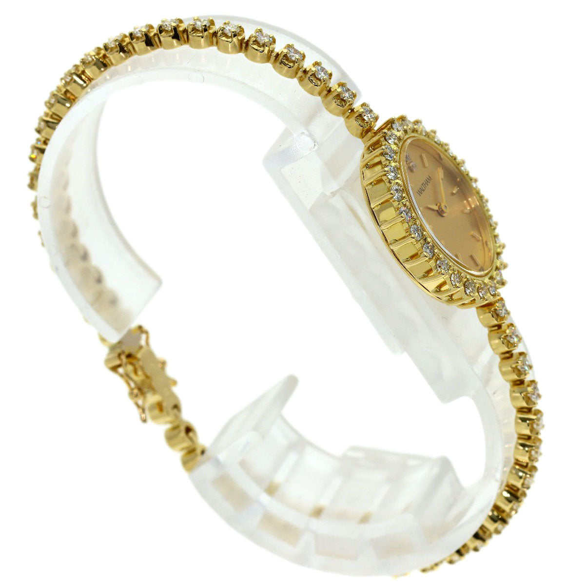 WALTHAM Dress watch diamond Watches 95530.52 K18 Yellow Gold/Diamond Ladies