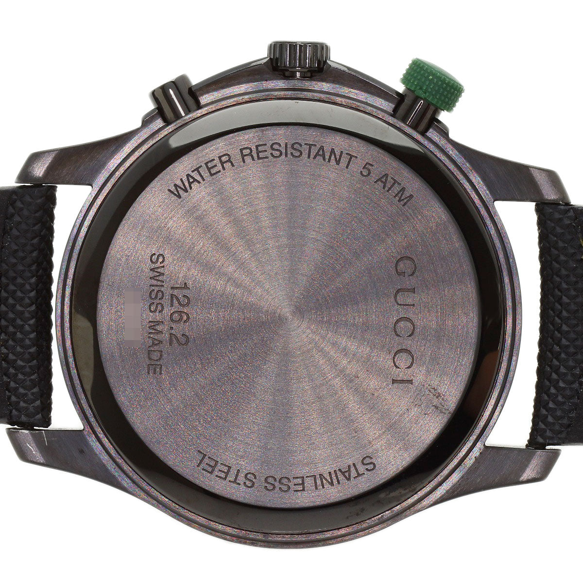 GUCCI G Timeless Chrono Watches YA12625 Stainless Steel/Leather mens