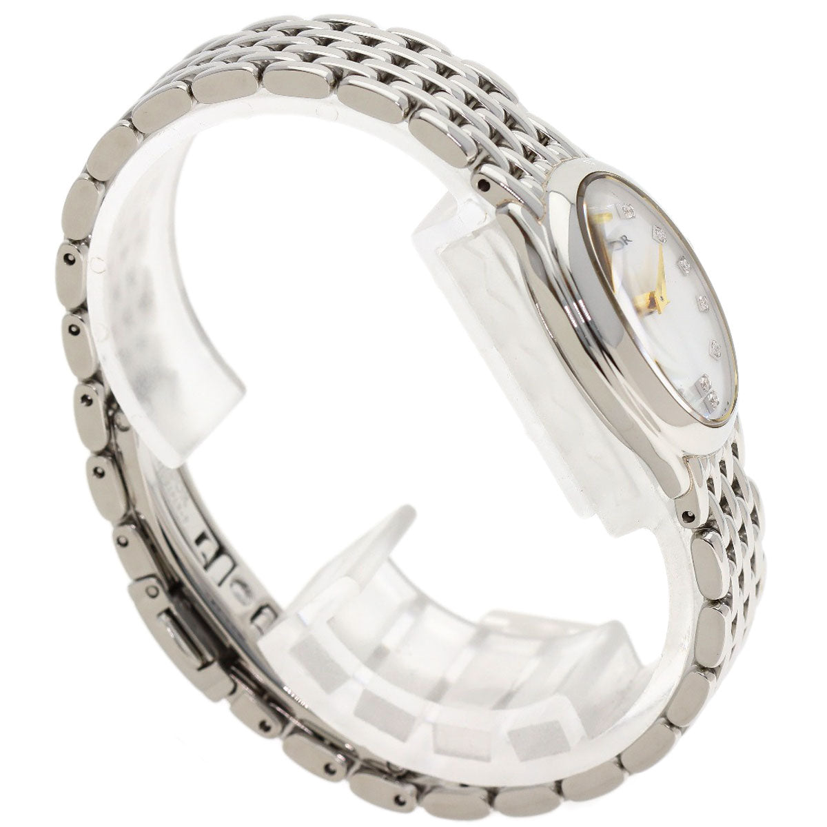 SEIKO CREDOR Oval 12P Diamond Watches 1E70-0BH0 Stainless Steel/Stainless Steel Ladies