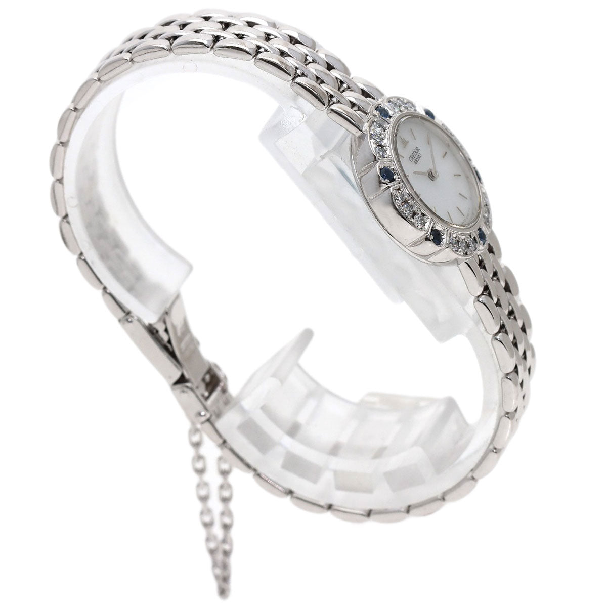 SEIKO CREDOR DiamondBezel Watches 4N70-0190 K18 White Gold/K18 White Gold Ladies