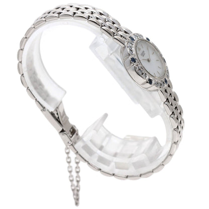 SEIKO CREDOR DiamondBezel Watches 4N70-0190 K18 White Gold/K18 White Gold Ladies