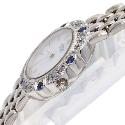 SEIKO CREDOR DiamondBezel Watches 4N70-0190 K18 White Gold/K18 White Gold Ladies