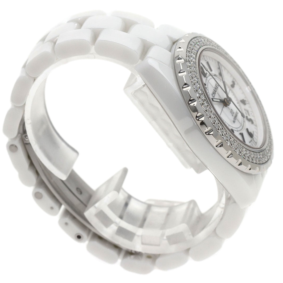 CHANEL J12 1.5" DiamondBezel Watches H0969 Ceramic/Ceramic mens