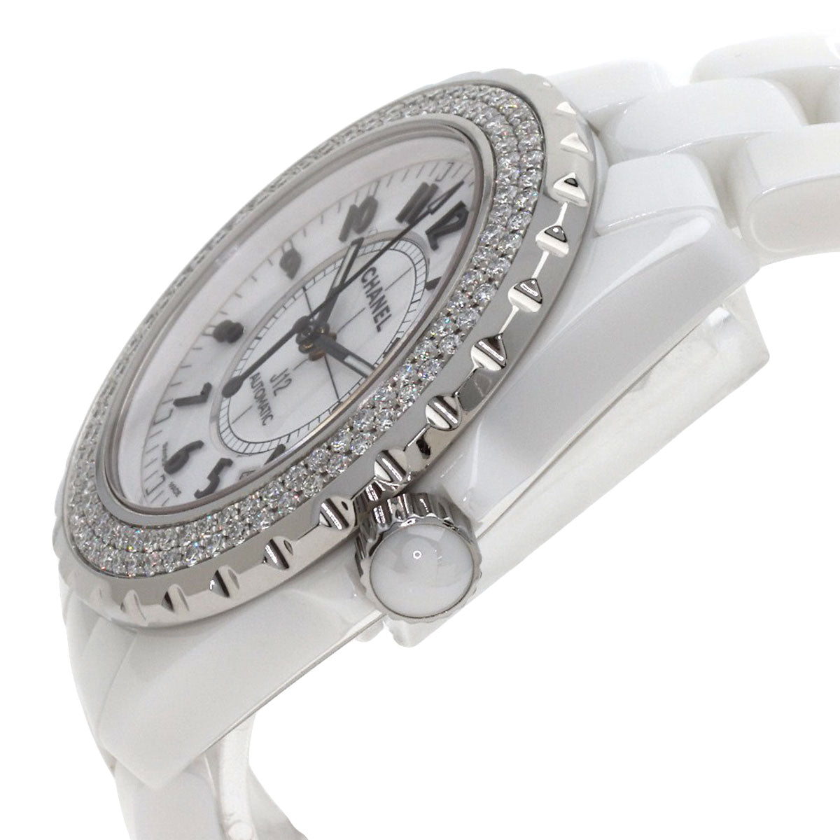CHANEL J12 1.5" DiamondBezel Watches H0969 Ceramic/Ceramic mens