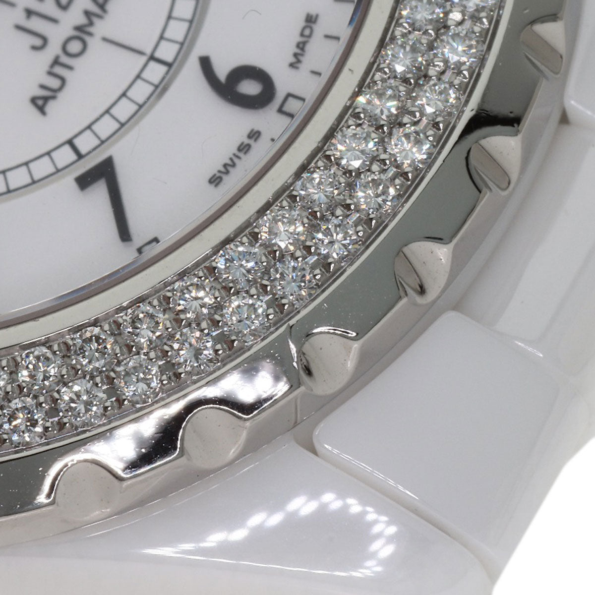 CHANEL J12 1.5" DiamondBezel Watches H0969 Ceramic/Ceramic mens