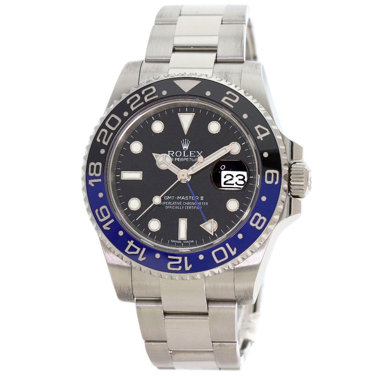 ROLEX GMT Master 2 Black and Blue Bezel Watches 116710BLNR Stainless Steel/Stainless Steel mens