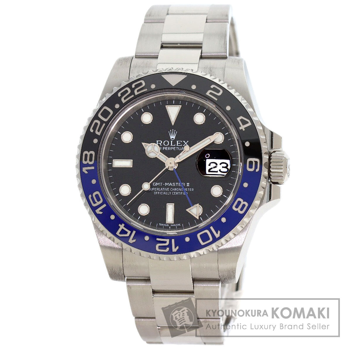 ROLEX GMT Master 2 Black and Blue Bezel Watches 116710BLNR Stainless Steel/Stainless Steel mens