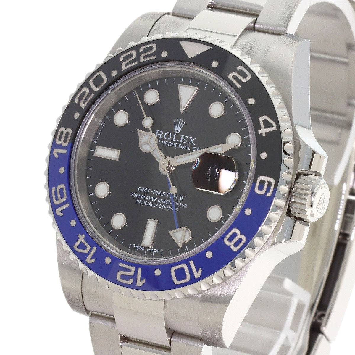ROLEX GMT Master 2 Black and Blue Bezel Watches 116710BLNR Stainless Steel/Stainless Steel mens