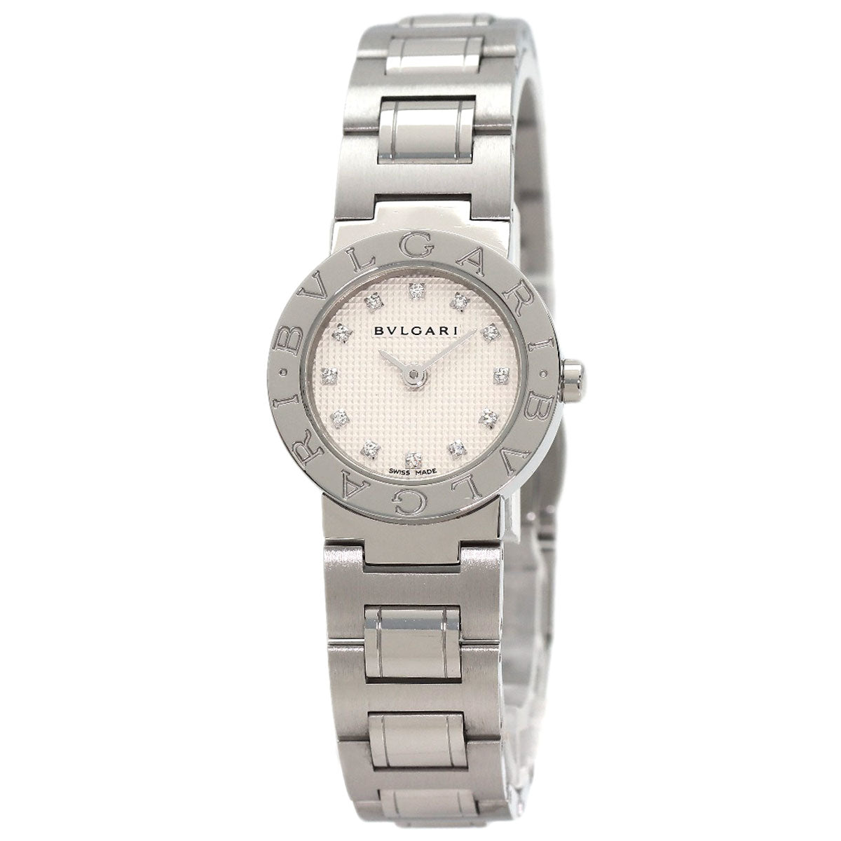 BVLGARI BVLGARI BVLGARI 12P Diamond Watches BB23WSS/12N Stainless Steel/Stainless Steel Ladies