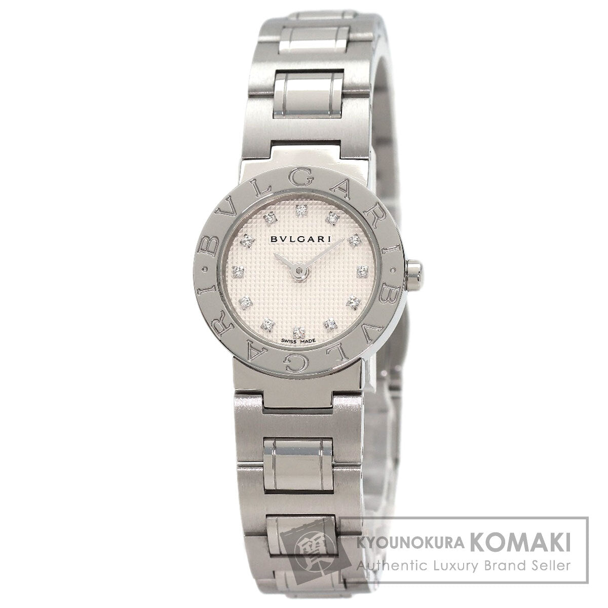 BVLGARI BVLGARI BVLGARI 12P Diamond Watches BB23WSS/12N Stainless Steel/Stainless Steel Ladies