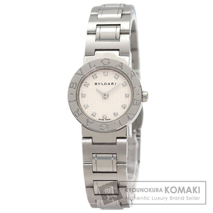 BVLGARI BVLGARI BVLGARI 12P Diamond Watches BB23WSS/12N Stainless Steel/Stainless Steel Ladies