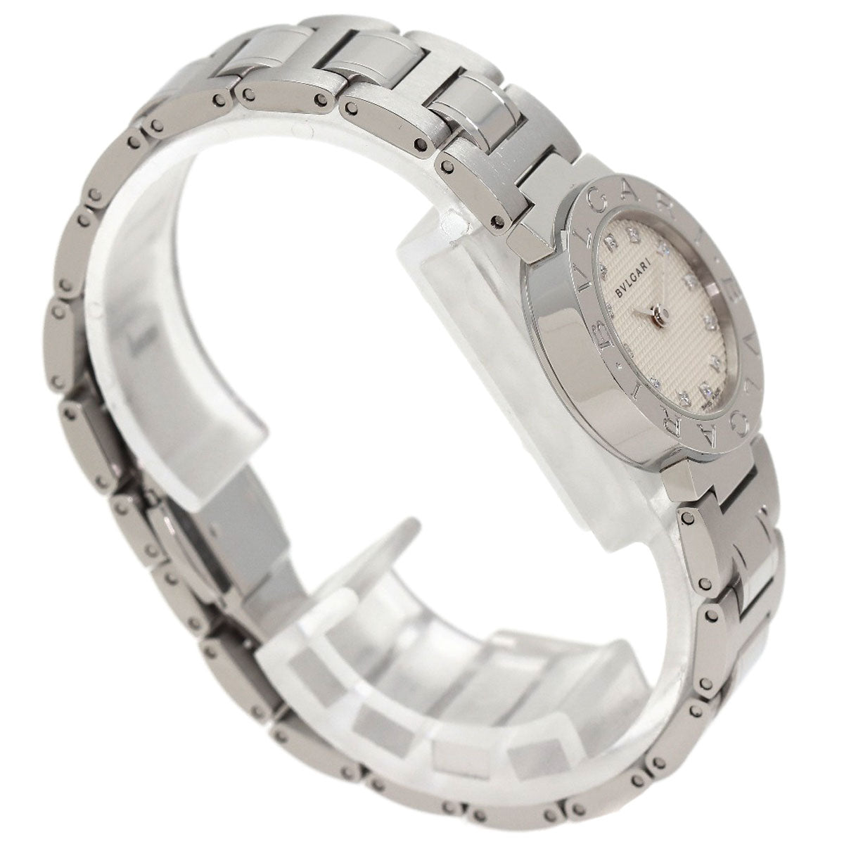 BVLGARI BVLGARI BVLGARI 12P Diamond Watches BB23WSS/12N Stainless Steel/Stainless Steel Ladies