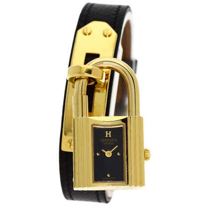 HERMES Kelly watch Watches Gold Plated/Leather Ladies