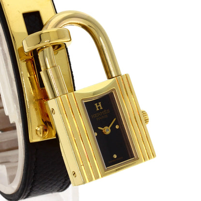 HERMES Kelly watch Watches Gold Plated/Leather Ladies