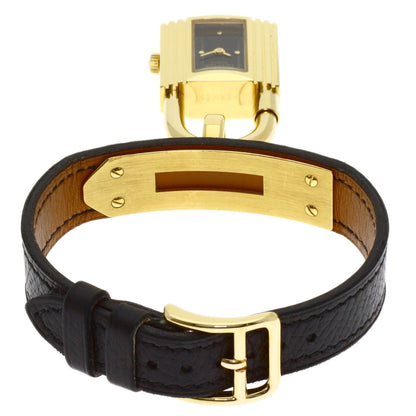 HERMES Kelly watch Watches Gold Plated/Leather Ladies