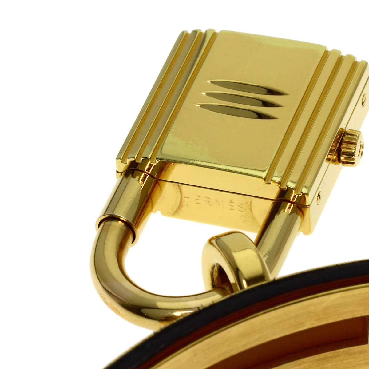 HERMES Kelly watch Watches Gold Plated/Leather Ladies