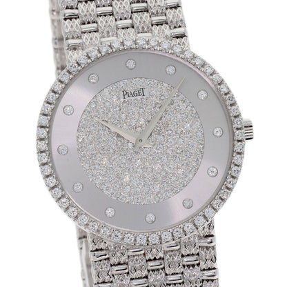 PIAGET Tradition 12P Diamond Watches 9066D23 K18 White Gold/K18 White Gold mens