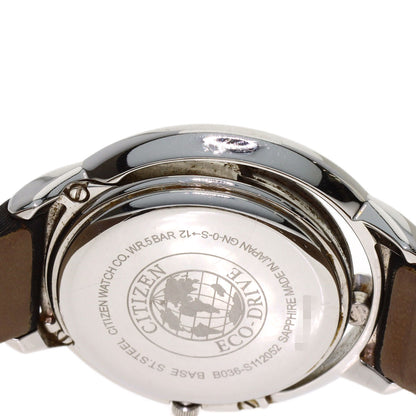 CITIZEN 5P Diamond Watches B036-S112052 Stainless Steel/Leather Ladies