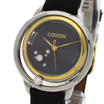 CITIZEN 5P Diamond Watches B036-S112052 Stainless Steel/Leather Ladies