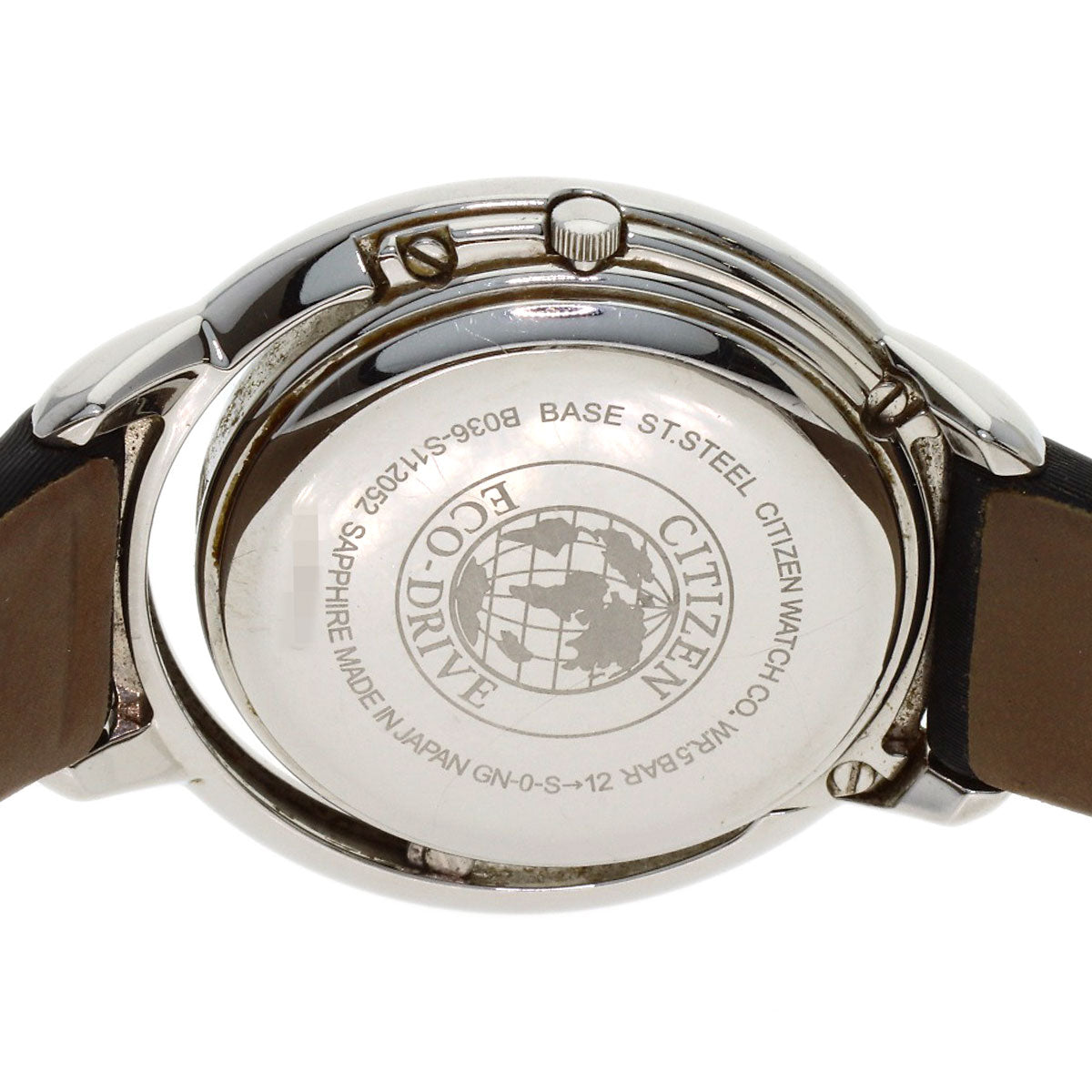 CITIZEN 5P Diamond Watches B036-S112052 Stainless Steel/Leather Ladies