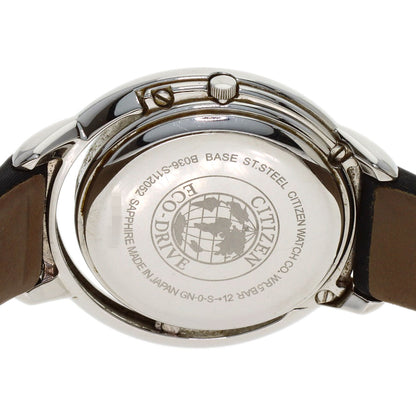 CITIZEN 5P Diamond Watches B036-S112052 Stainless Steel/Leather Ladies