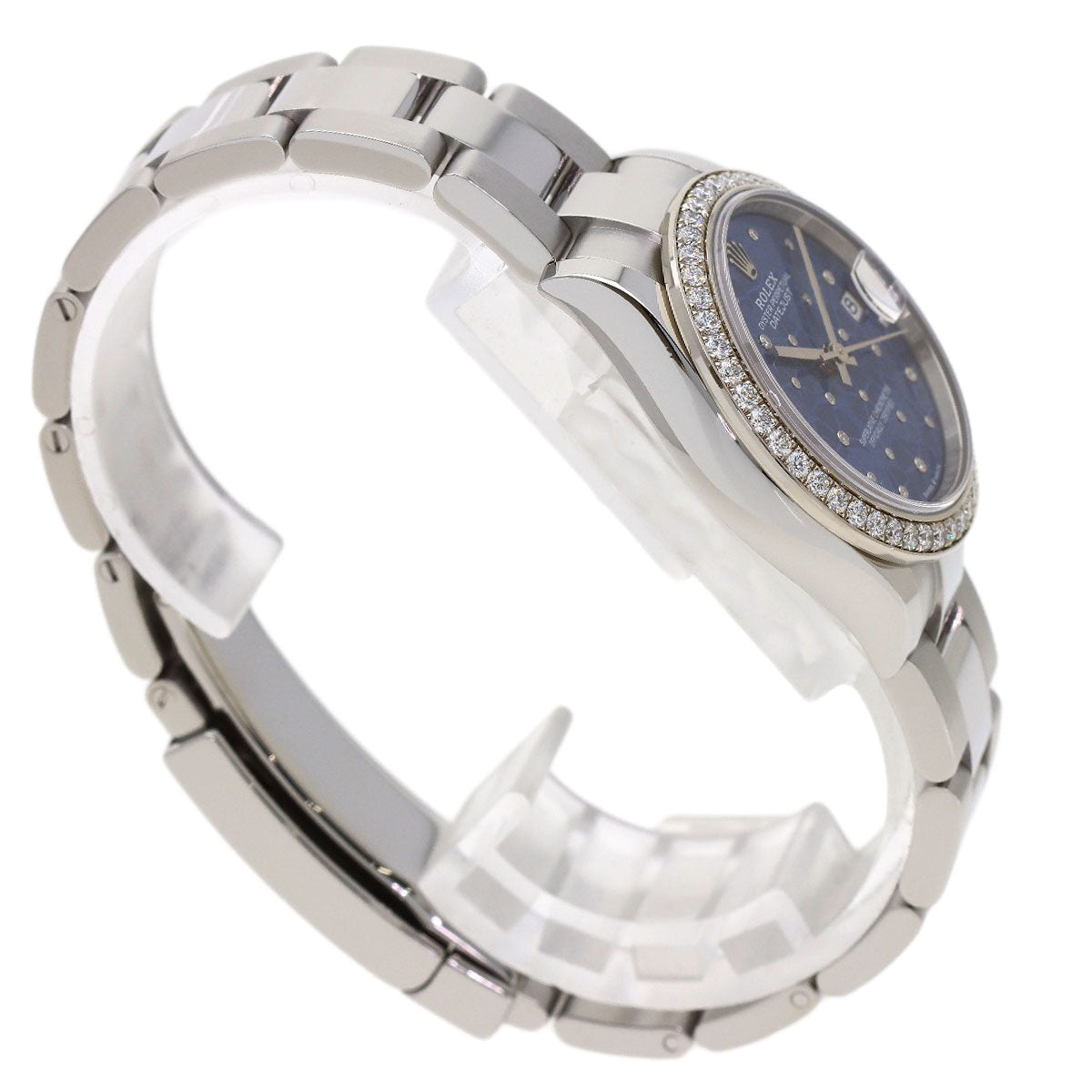 ROLEX Datejust 31 Blue Floral Diamond Bezel Watches 278384RBR Stainless Steel/SSxK18WG Ladies