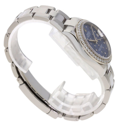ROLEX Datejust 31 Blue Floral Diamond Bezel Watches 278384RBR Stainless Steel/SSxK18WG Ladies