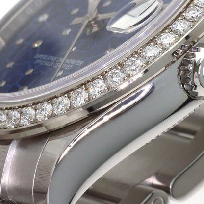 ROLEX Datejust 31 Blue Floral Diamond Bezel Watches 278384RBR Stainless Steel/SSxK18WG Ladies