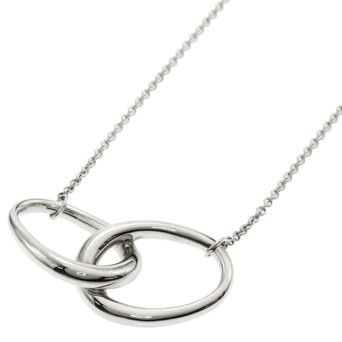 TIFFANY&Co. Double loop Necklace Silver Ladies [Used]