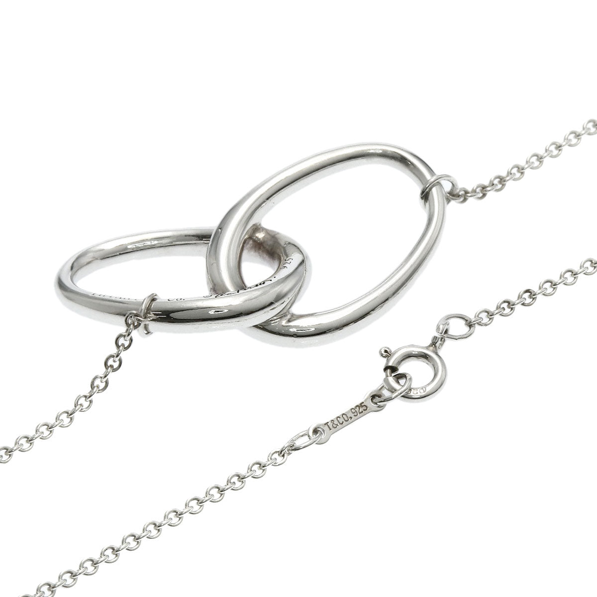 TIFFANY&Co. Double loop Necklace Silver Ladies [Used]
