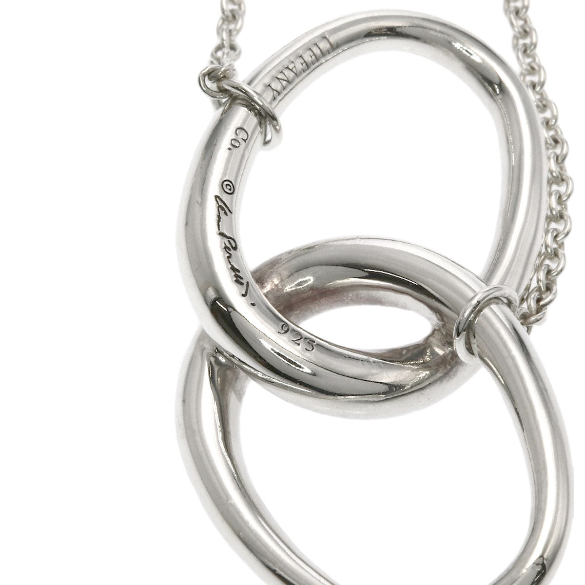 TIFFANY&Co. Double loop Necklace Silver Ladies [Used]