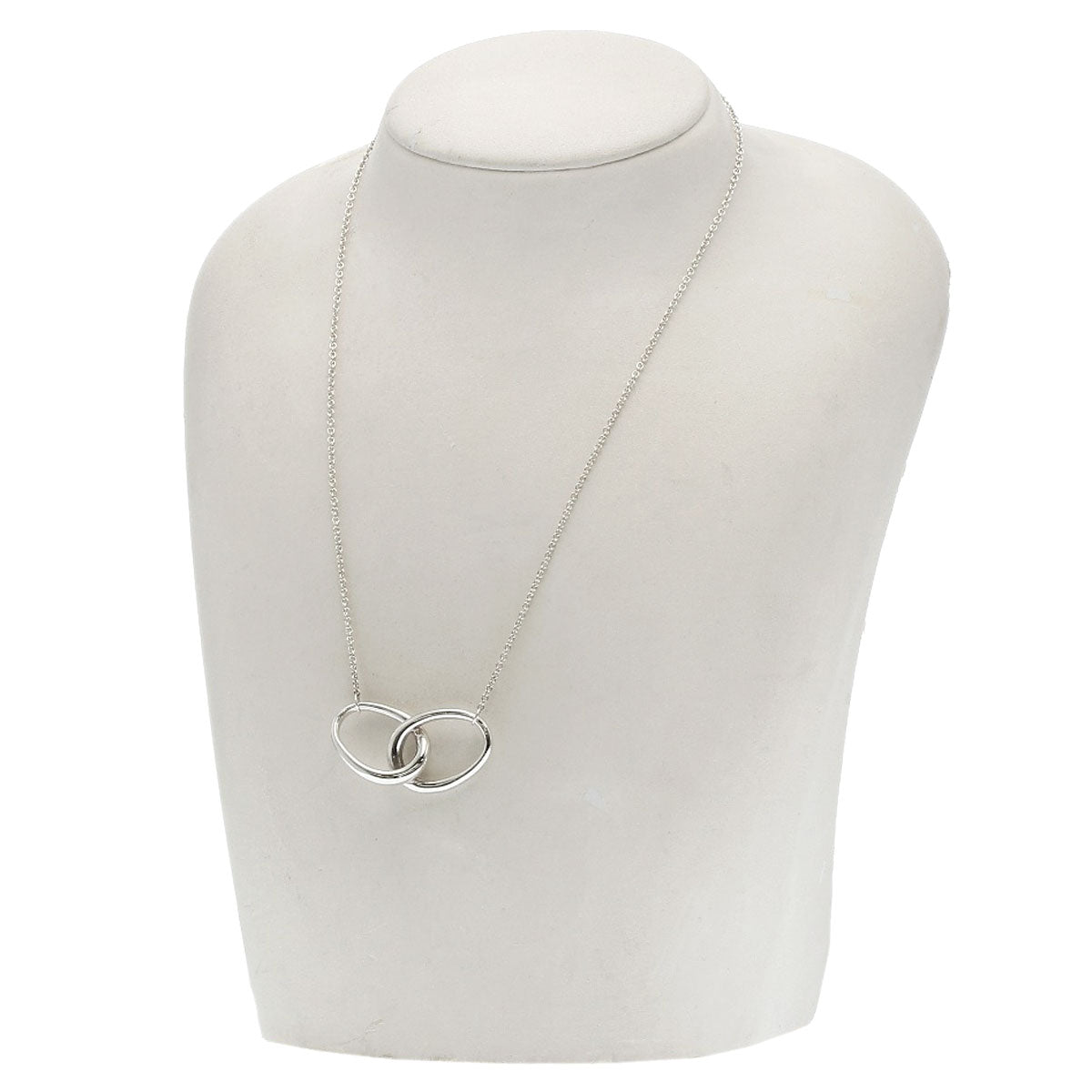 TIFFANY&Co. Double loop Necklace Silver Ladies [Used]