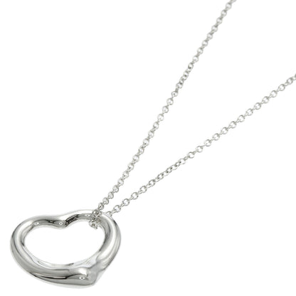 TIFFANY&Co. Open heart Necklace Silver Ladies [Used]