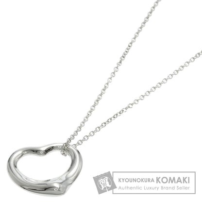 TIFFANY&Co. Open heart Necklace Silver Ladies [Used]