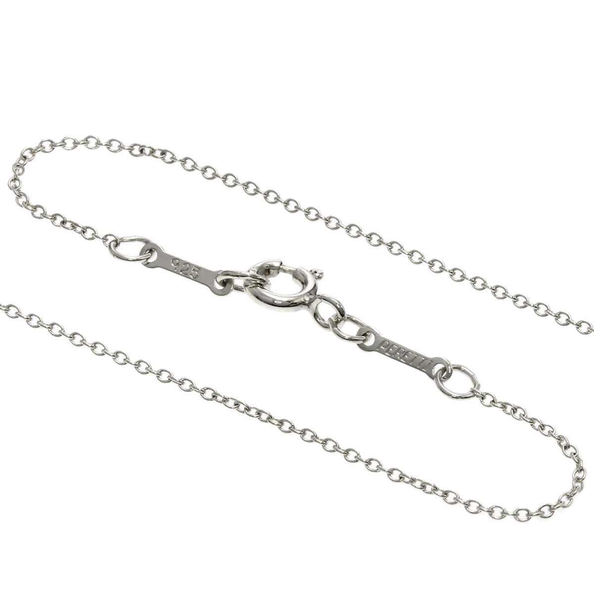 TIFFANY&Co. Open heart Necklace Silver Ladies [Used]