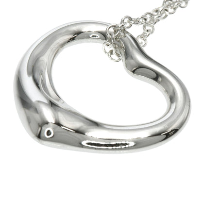 TIFFANY&Co. Open heart Necklace Silver Ladies [Used]