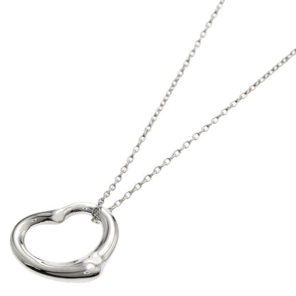 TIFFANY&Co. Open heart Necklace Silver Ladies [Used]