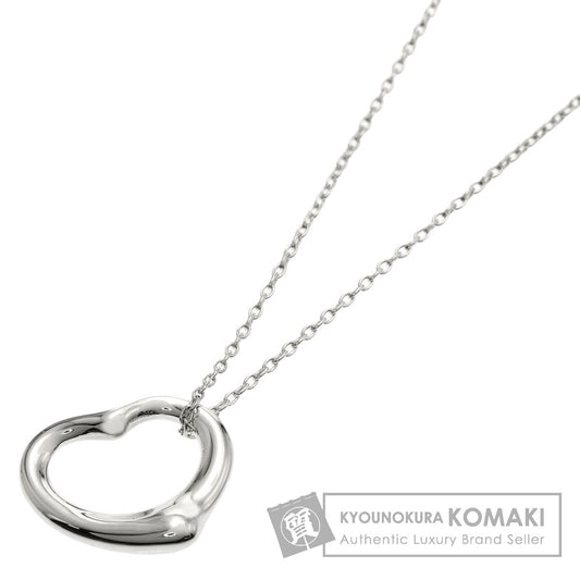 TIFFANY&Co. Open heart Necklace Silver Ladies [Used]
