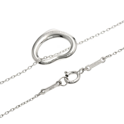 TIFFANY&Co. Open heart Necklace Silver Ladies [Used]